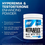 Nitraflex GAT SPORT, doseur inclus, facilite la prise rapide avant l'entraînement intense.