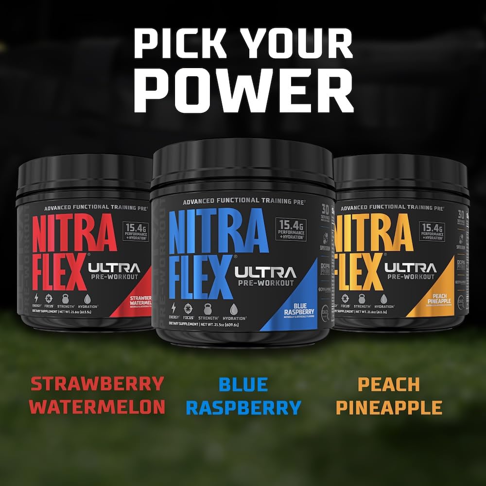 GAT SPORT Nitraflex Ultra en sachet prêt à l’emploi, énergie durable pour vos séances.