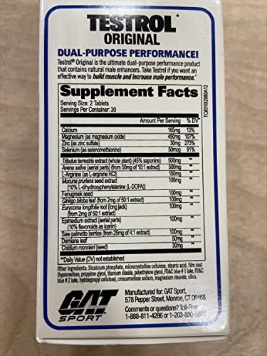 GAT SPORT Testrol – emballage externe avec logo et informations clés.