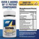 GAT SPORT Testrol Gold ES bouteille arrière, informations nutritionnelles pertinentes