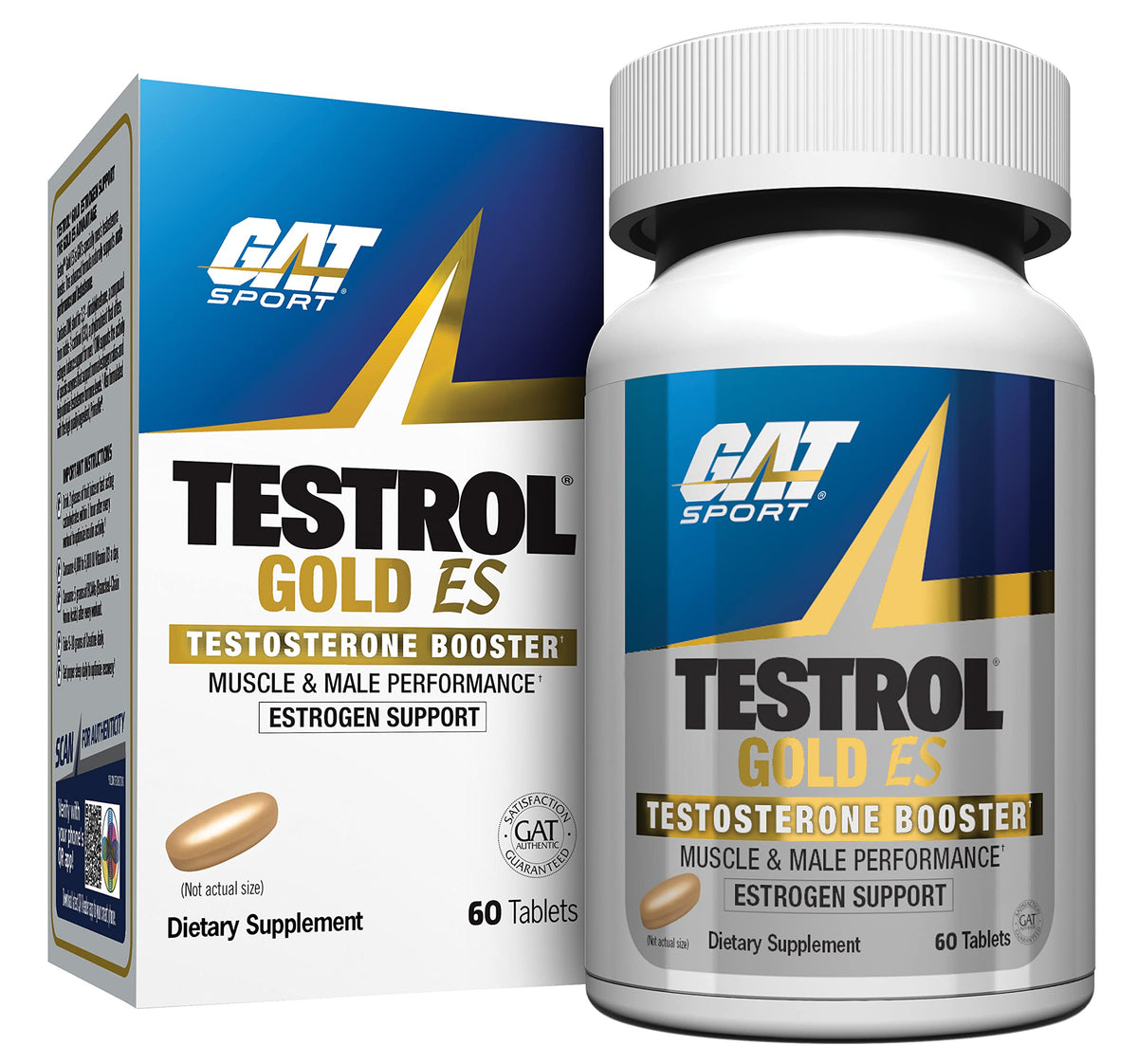 GAT SPORT Testrol Gold ES bouteille, support potentiel à la performance