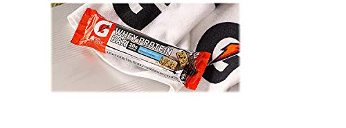 Barre Gatorade Whey, emballage individuel pratique après l'entraînement.