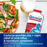 Gaviscon menthe-poivrée, tablettes à mâcher pour soulagement éventuel nocturne