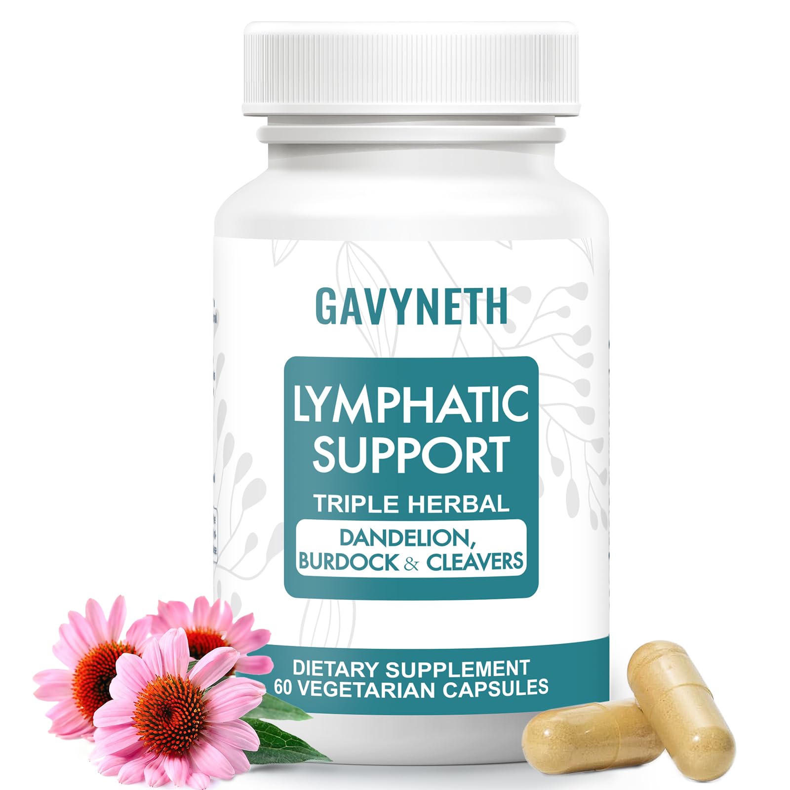 GAVYNETH capsules drainage lymphatique — bouteille pratique pour soutenir la circulation.