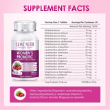 GDMENUTRI Probiotiques Femmes — tablettes visibles, équilibre intestinal potentiel.