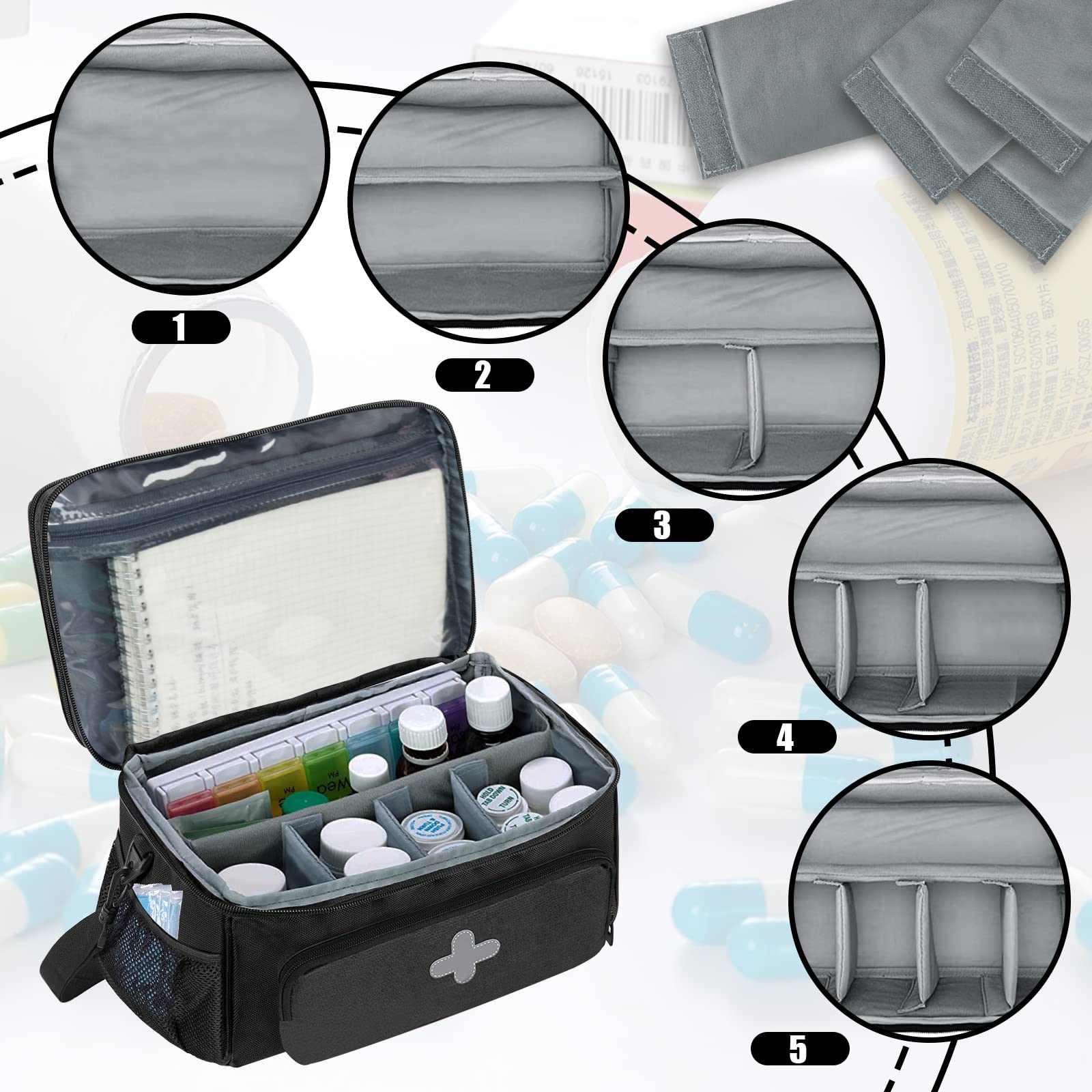 GDNasist poche transparente étanche idéale pour les petits accessoires.