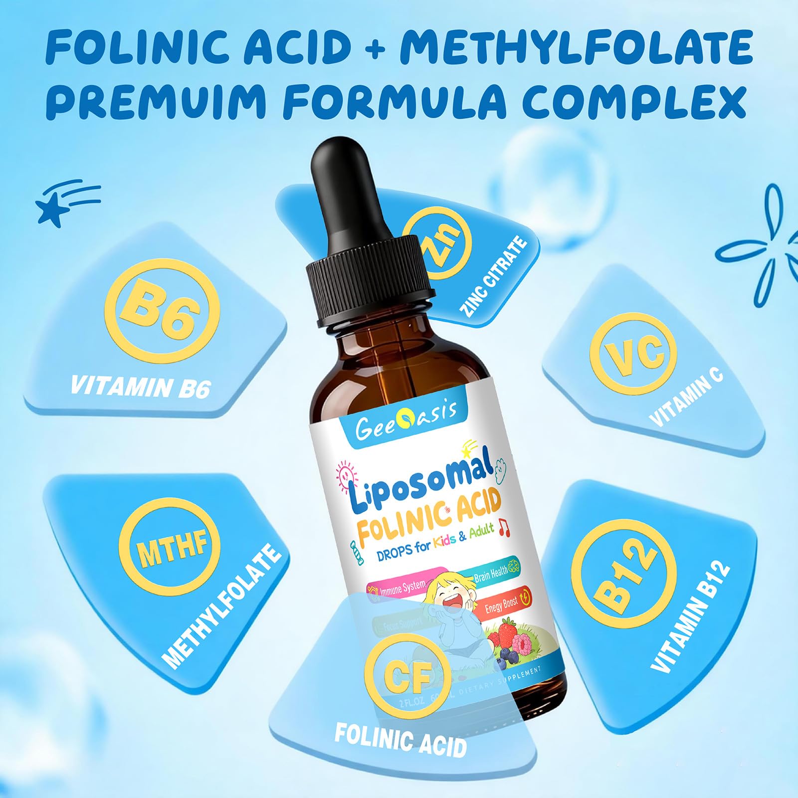 Geeoasis flacon de 60 ml, format pratique