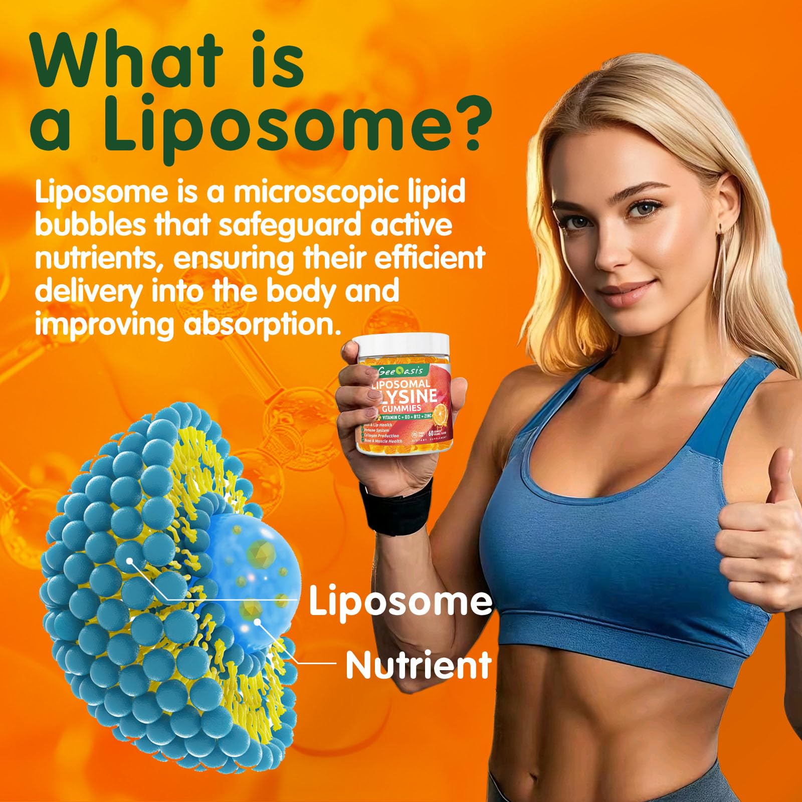 Gomme enrichie en vitamine C Geeoasis, potentiels apports nutritionnels.