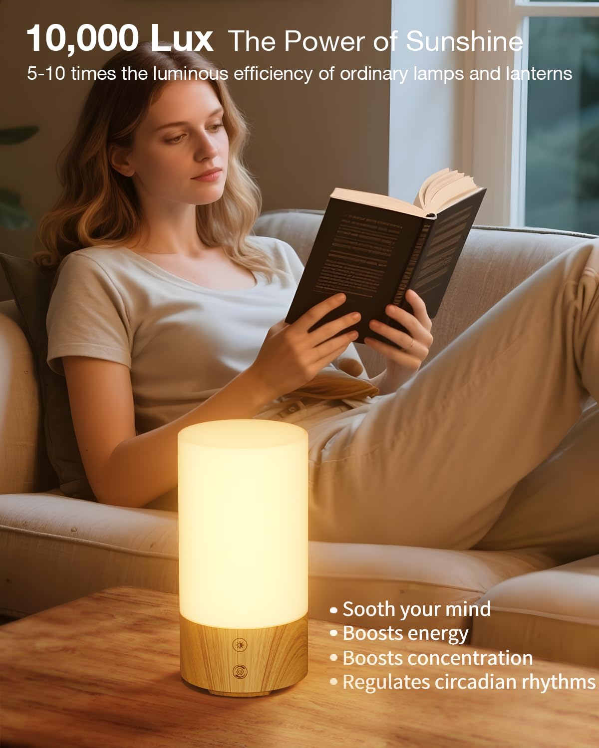 Geecent lampe sans UV, lumière sûre pour une utilisation quotidienne