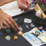 GEHECRST coeurs-pierres-chakra-sept, pierre de poche pour réduction du stress.