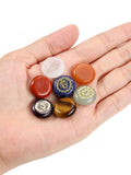 GEHECRST pierre chakra aventurine jaune polie pour vitalité et optimisme.