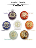 GEHECRST pierre chakra oeil-de-tigre polie pour protection et courage.
