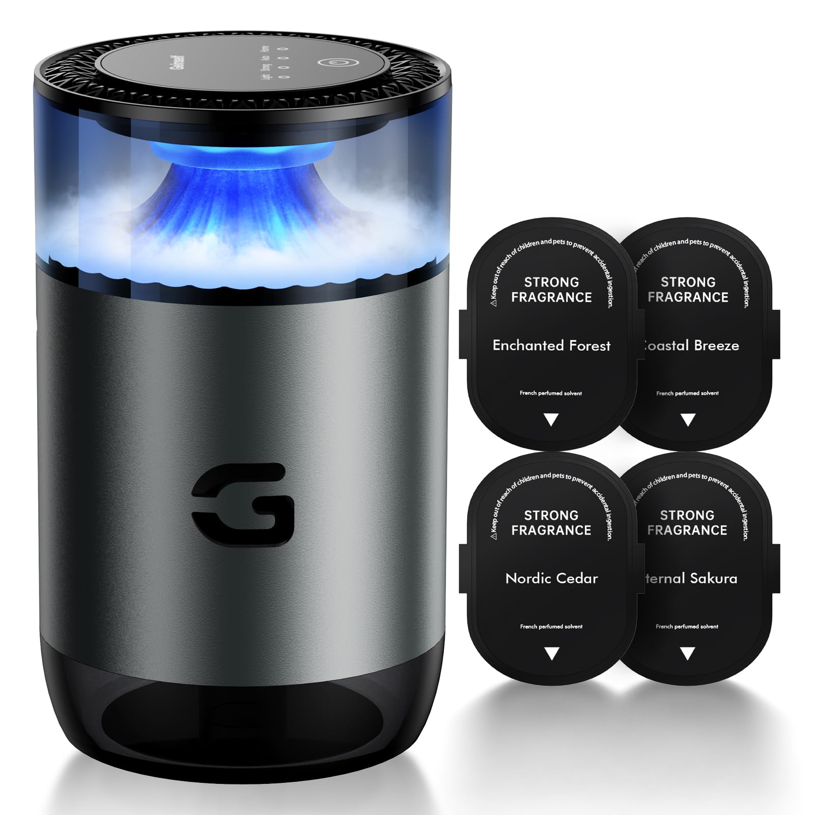 Geinself diffuseur-auto-voiture-sans-eau avec lumière ambiante