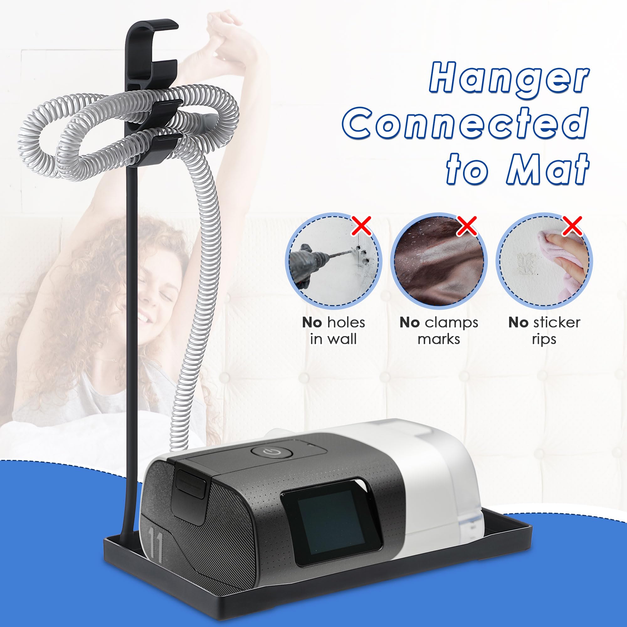 Geiserailie: base stable pour eviter le mouvement du materiel CPAP