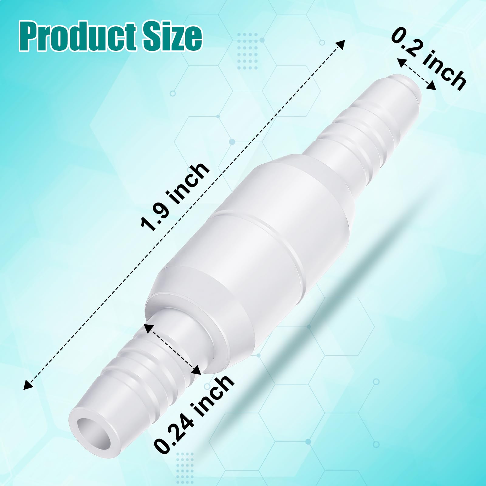 Geiserailie connecteur tube oxygène universel compatible avec la plupart des tubulures