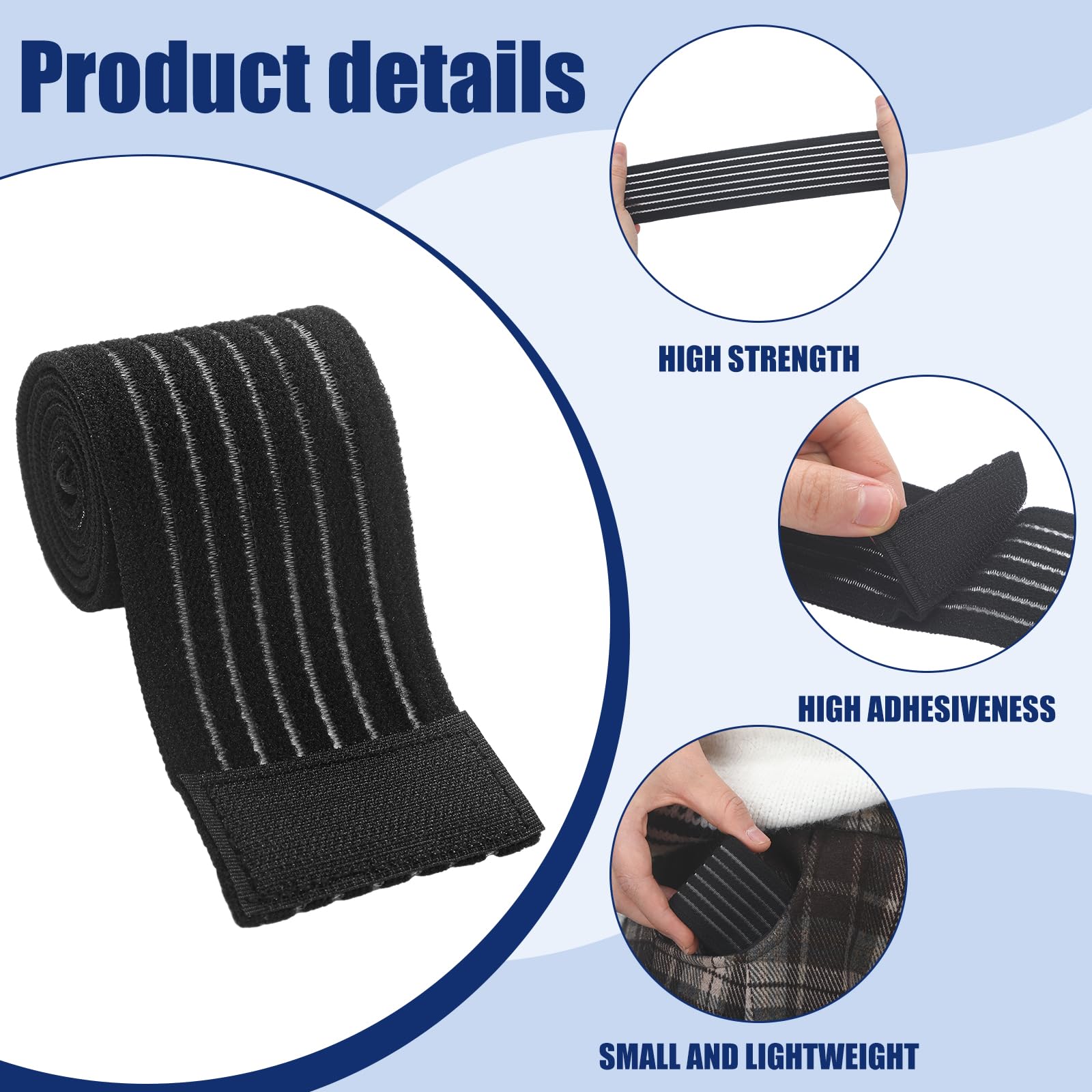Geiserailie sangle crochet et boucle, fixation sécurisée et polyvalente.