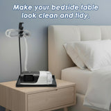 Geiserailie: tapis CPAP etagere protegeant la table de nuit