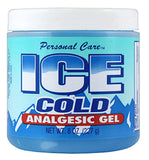 Gel analgésique glacé Soins Personnels démontrant l'utilisation ciblée pour douleurs mineures.