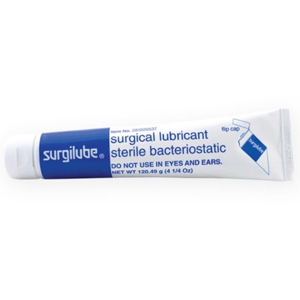 Surgilube gel lubrifiant stérile avec bouchon pivotant, pratique pour diverses utilisations.