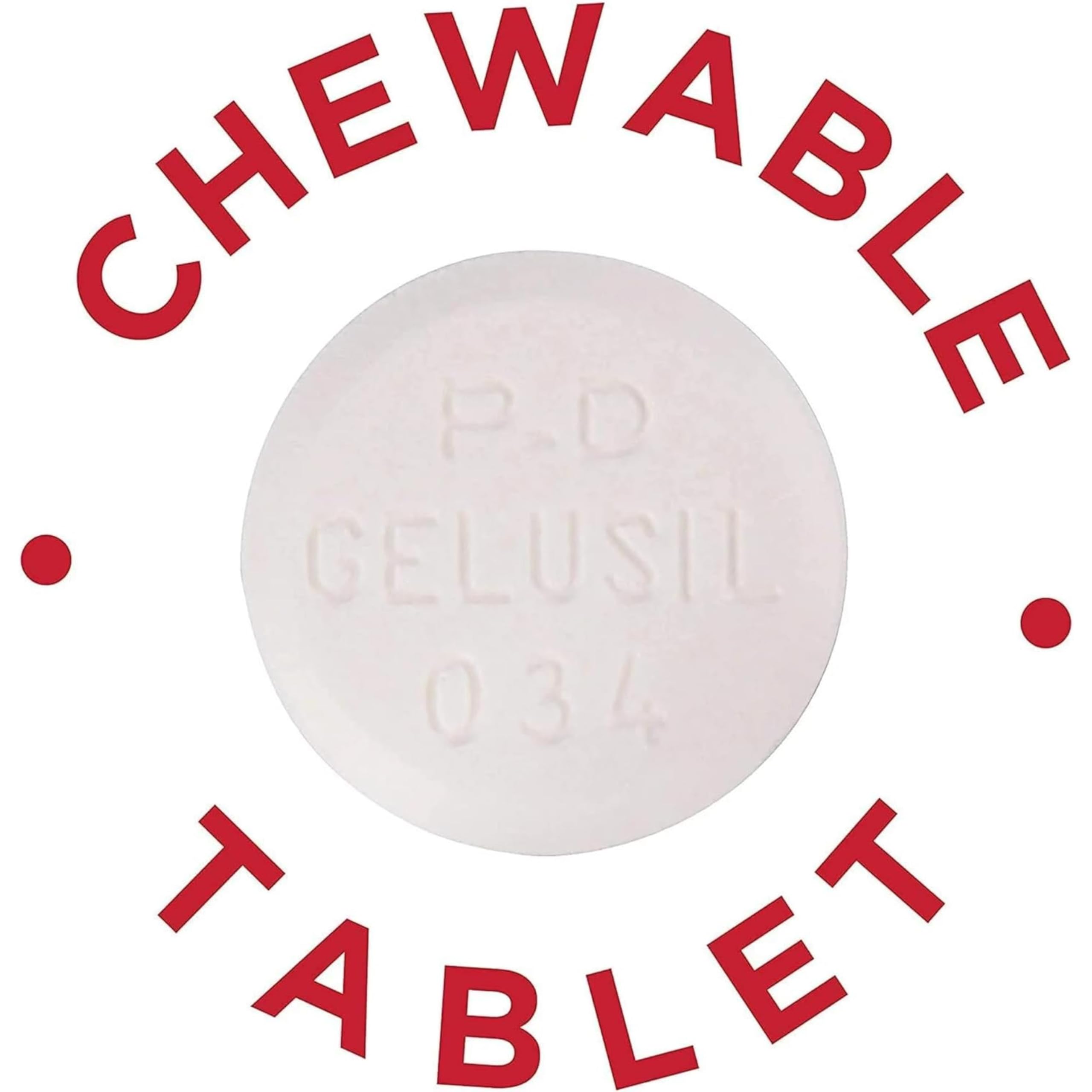 Gelusil, tablettes mâchables menthe fraîche pour un usage rapide.