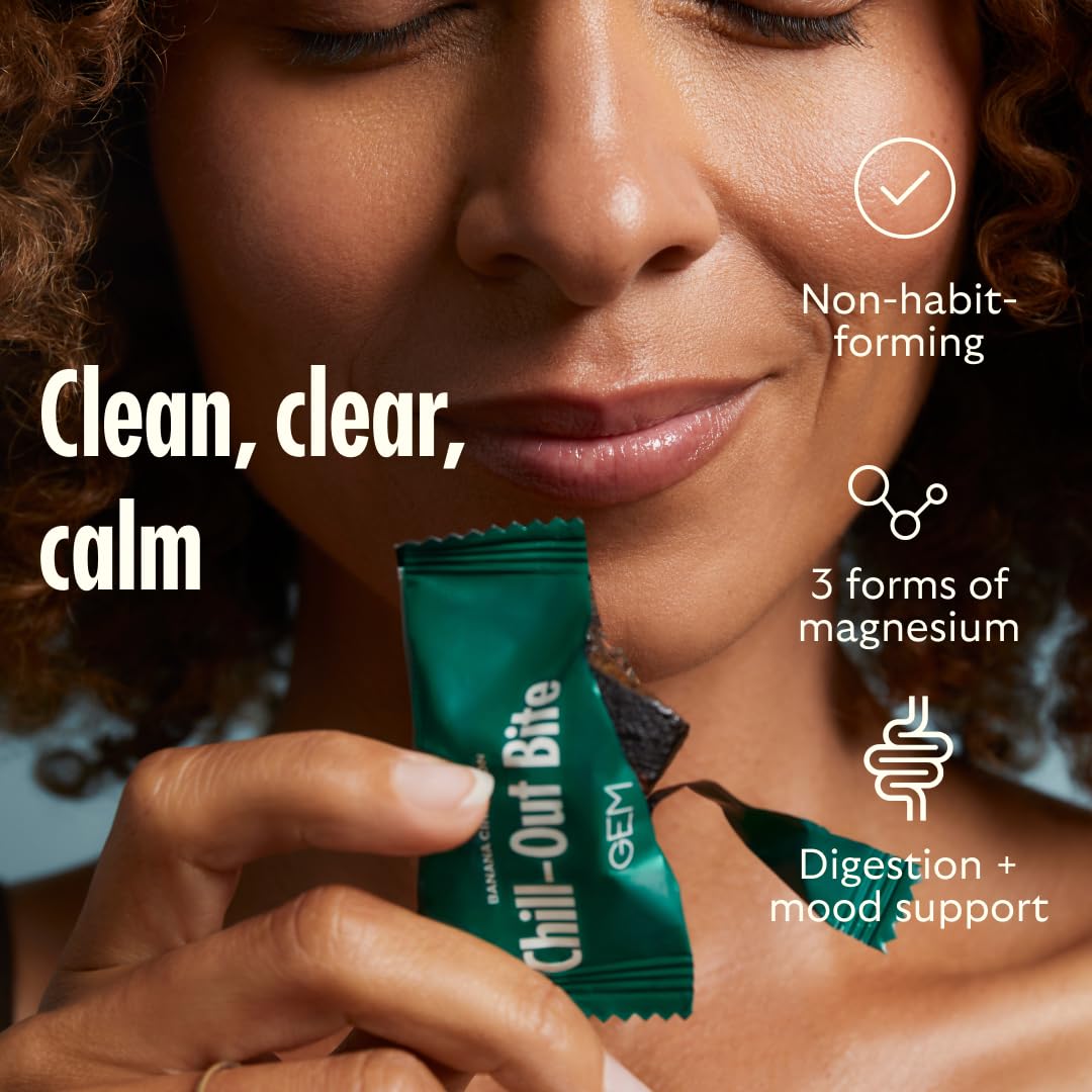 Portion individuelle GEM Calm Bite facilitant la consommation quotidienne.