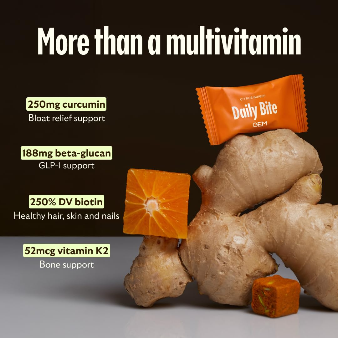 GEM Daily Bite : probiotiques naturels soutenant le bien-être intestinal.