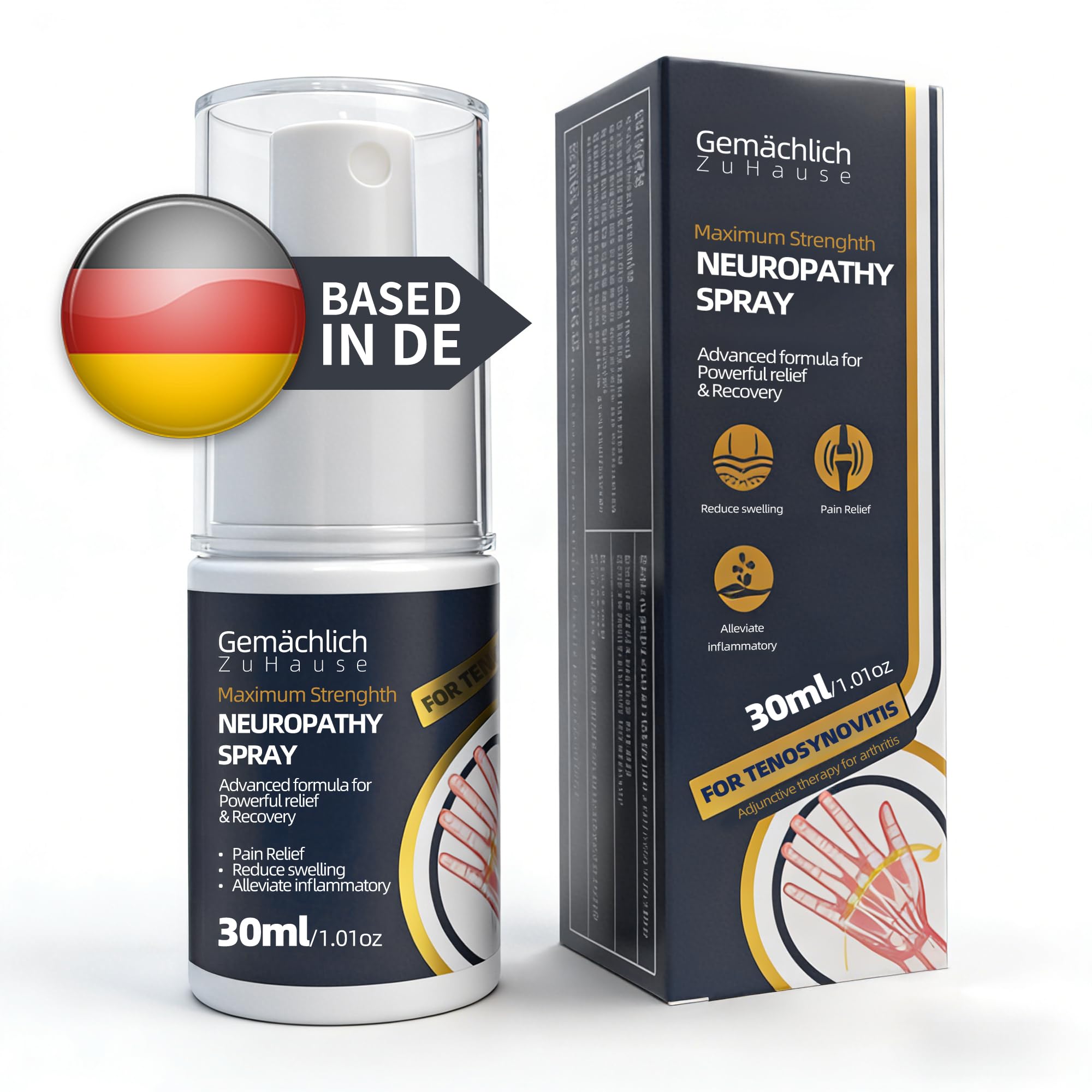 Format portable 30 ml du spray Arnica pour déplacements.