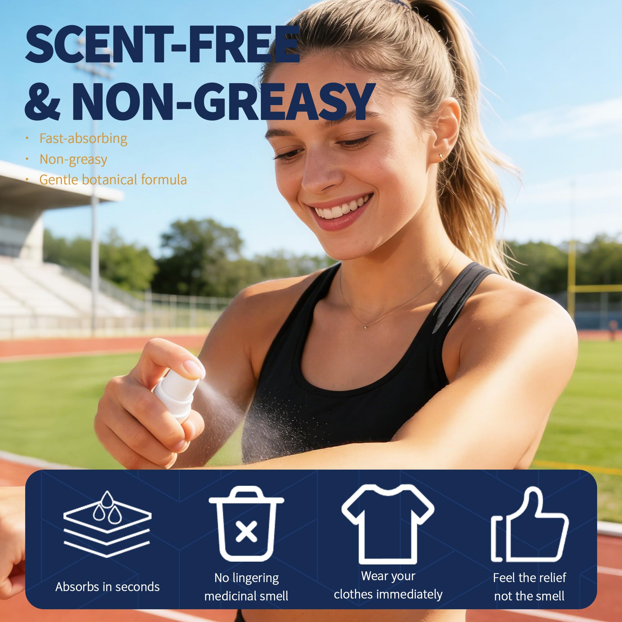 Formule non collante du spray Arnica pour une utilisation répétée.