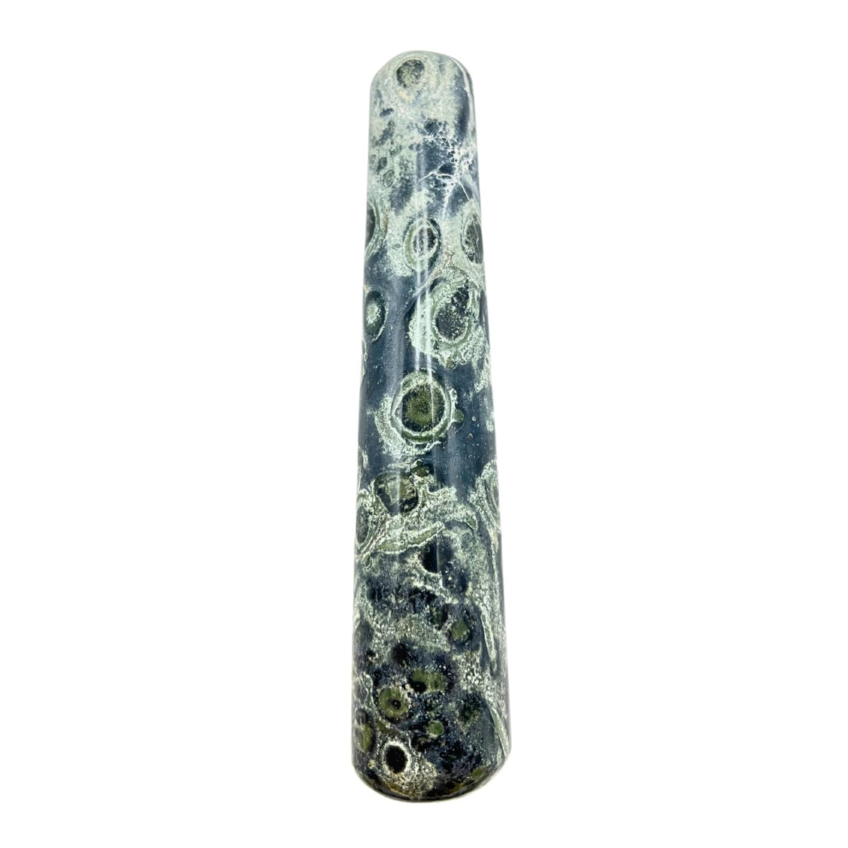 GEMSCITE baton massage Kambaba Jasper, 4 pouces, pour réconfort et équilibre énergétique.