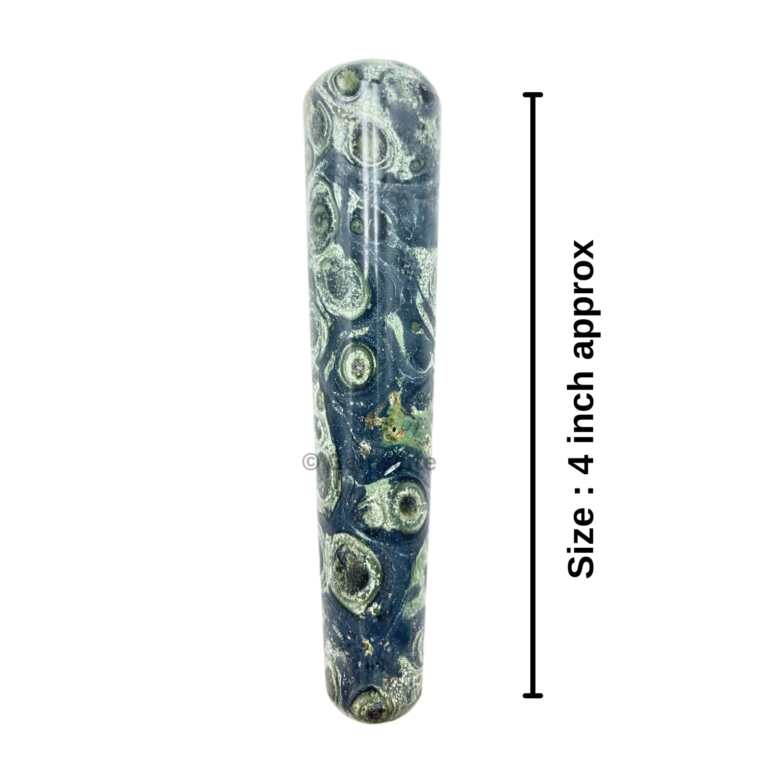 GEMSCITE bâton massage Kambaba Jasper, outil fiable pour méditation et respiration consciente.