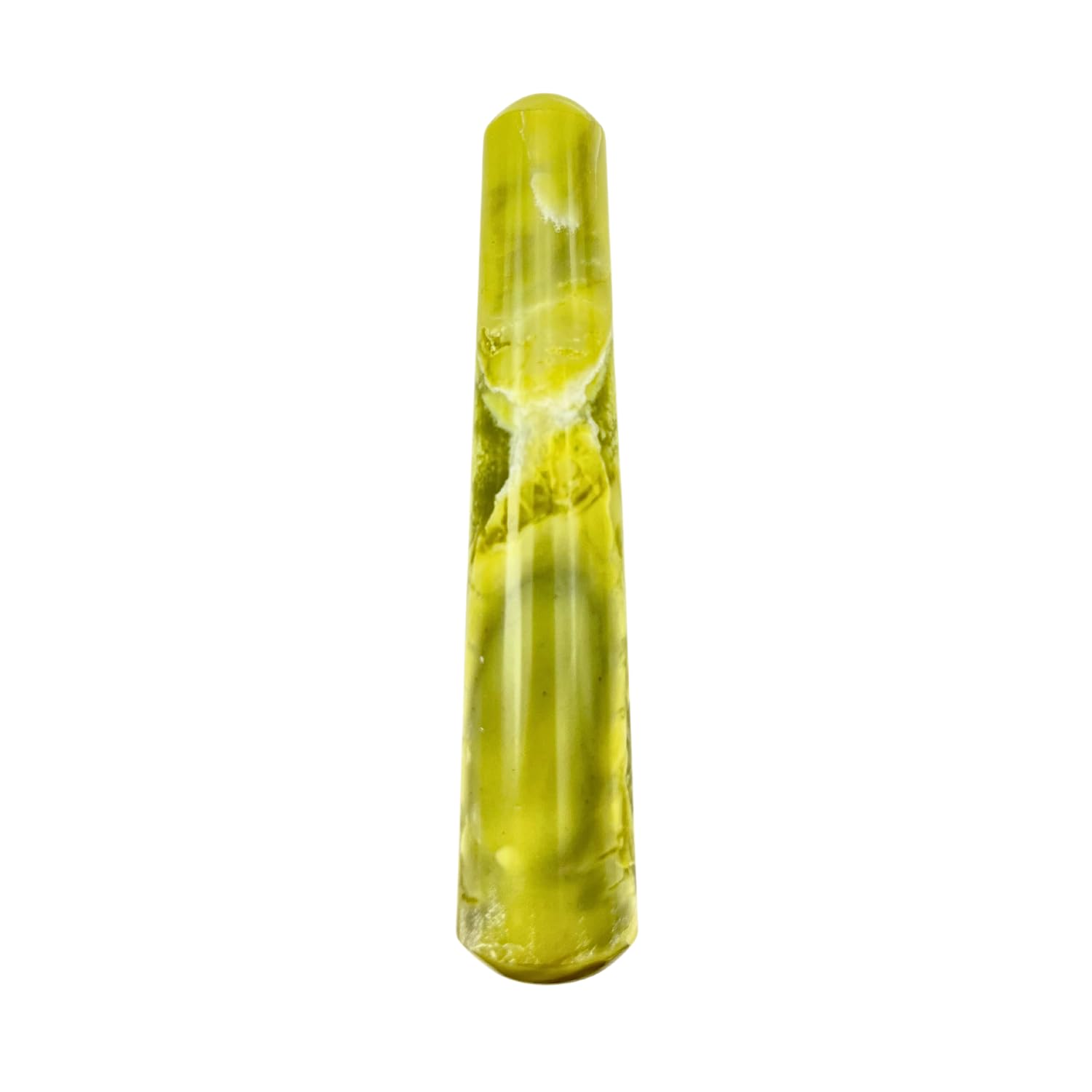 GEMSCITE Bâton de massage Serpentine 4 pouces pour l'équilibre des chakras.