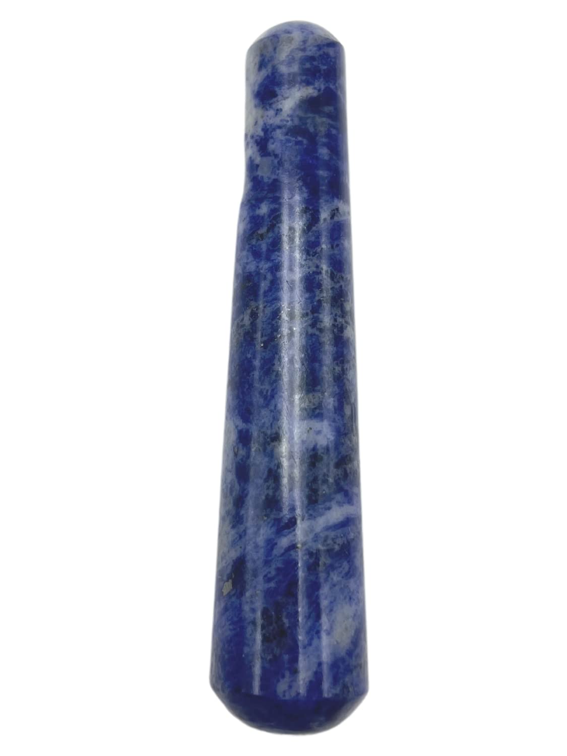 GEMSCITE bâton-massage sodalite 4 pouces, idéal pour la relaxation et le centrage.