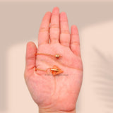 GEMSCITE pendule métal rose doré detail chaîne, allure décorative et utile.