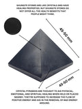 GEMSCITE pyramide shungite 2 pouces - détail des arêtes pour une belle présence décorative