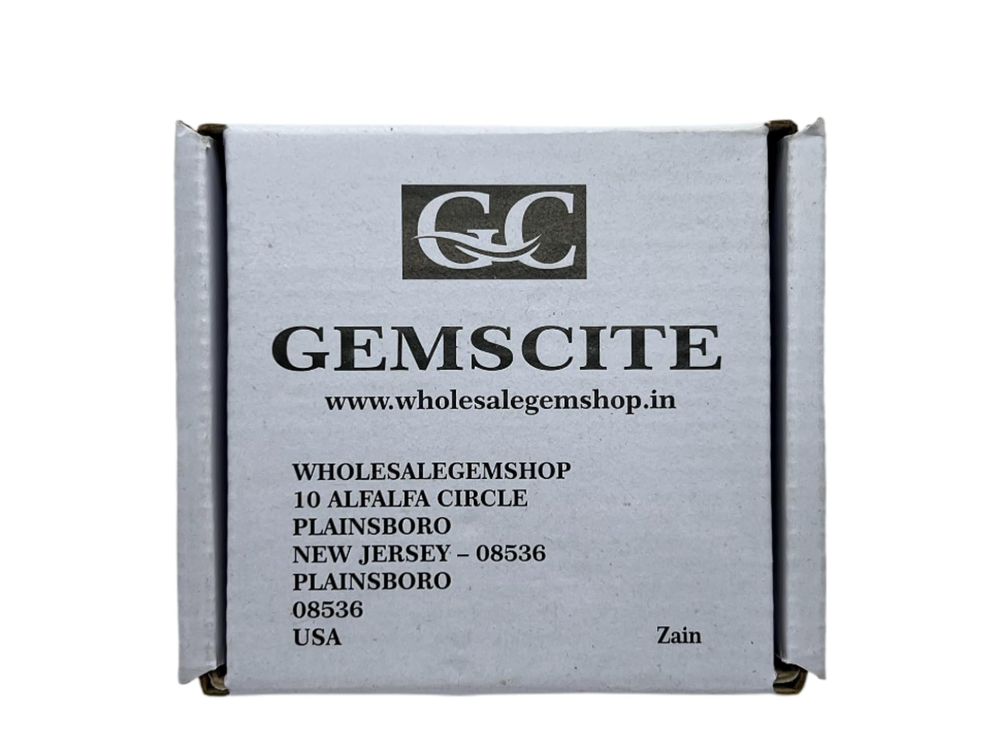 GEMSCITE Quartz Aqua Jaune — paquet cadeau velours avec certificat d'authenticité