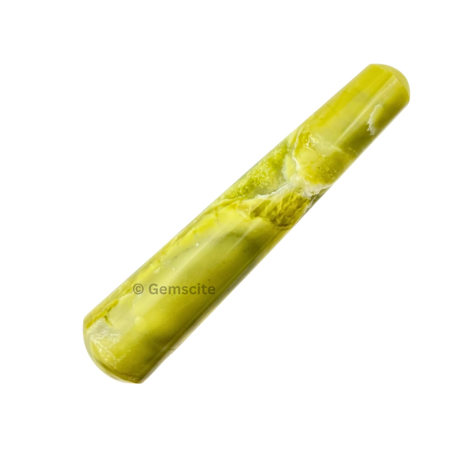 GEMSCITE Serpentine – pierre naturelle pour massage zen et relaxation.