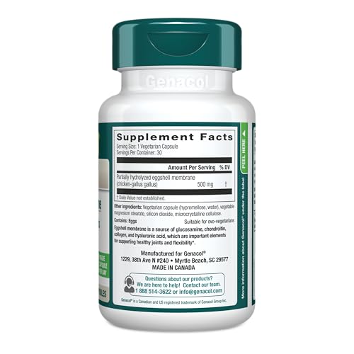 Genacol Ovoflex ingredients-collagen-hyaluronique-glucosamine-chondroïtine : nutriments clés pour les articulations