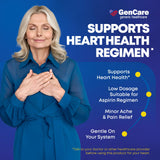 GenCare Aspirine 81 mg, usage lors de douleurs menstruelles pour du confort.