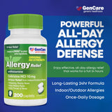 GenCare comprimés allergie jour sans somnolence pour une prise quotidienne discrète