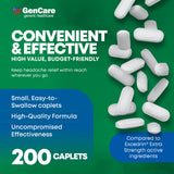 GenCare comprimés caféinés apportant énergie et concentration temporaire.