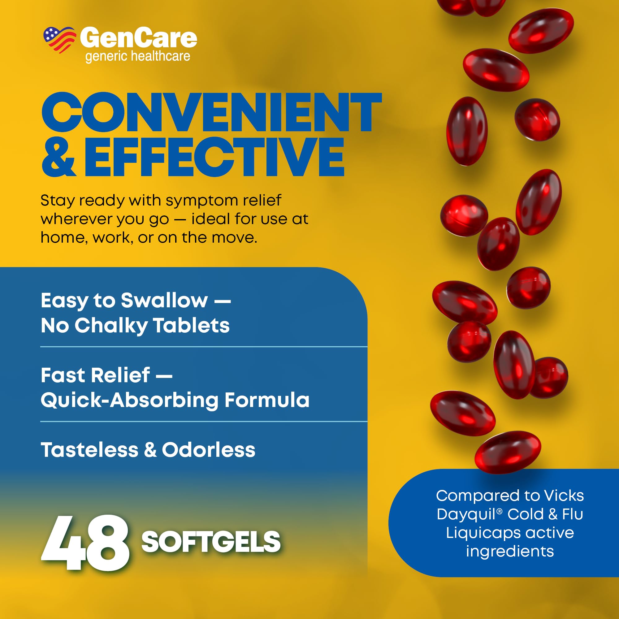 GenCare comprimés phényléphrine 5 mg, soulagement de la congestion.