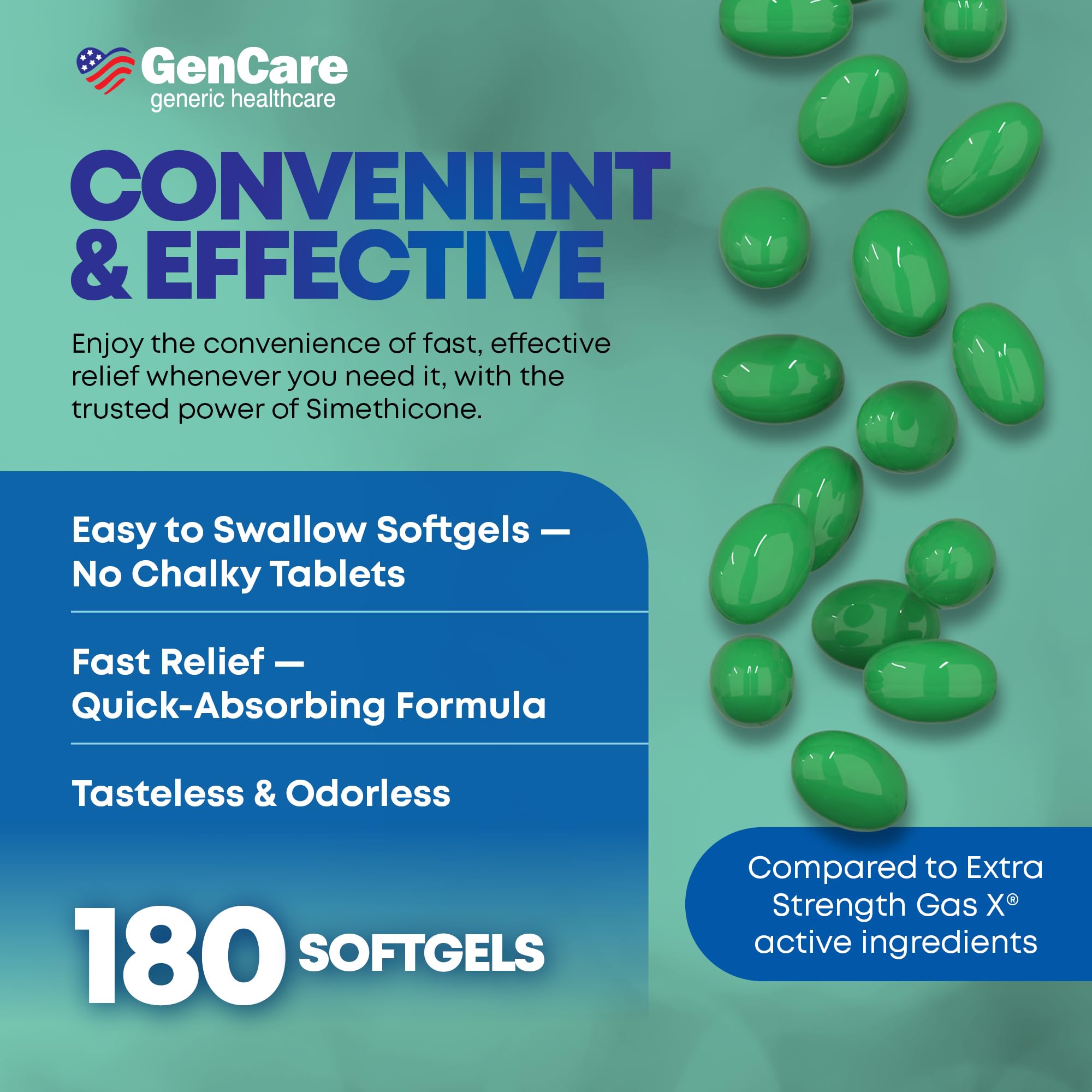 GenCare emballage économique — bouteille de 180 gélules à stocker correctement