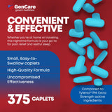 GenCare emballage en vrac 375 comprimés – économie et disponibilité familiale.