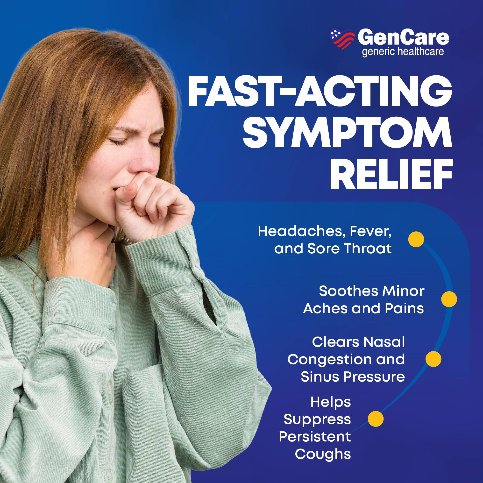 GenCare étiquette claire avec dosage et sécurité.
