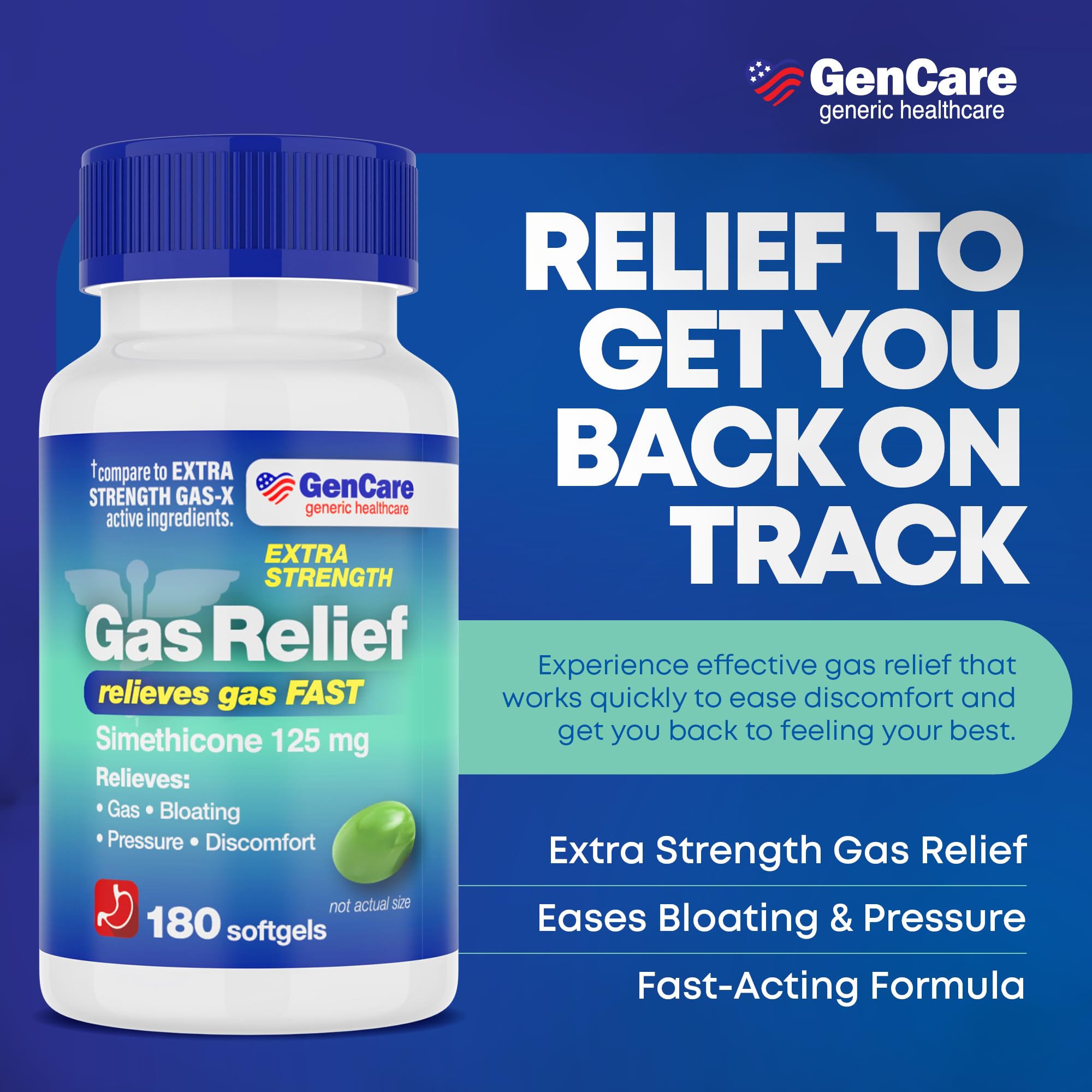 GenCare gélules-relief gaz utilisation simple après les repas
