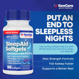 GenCare gelules Sommeil profond pour un repos potentiellement profond.