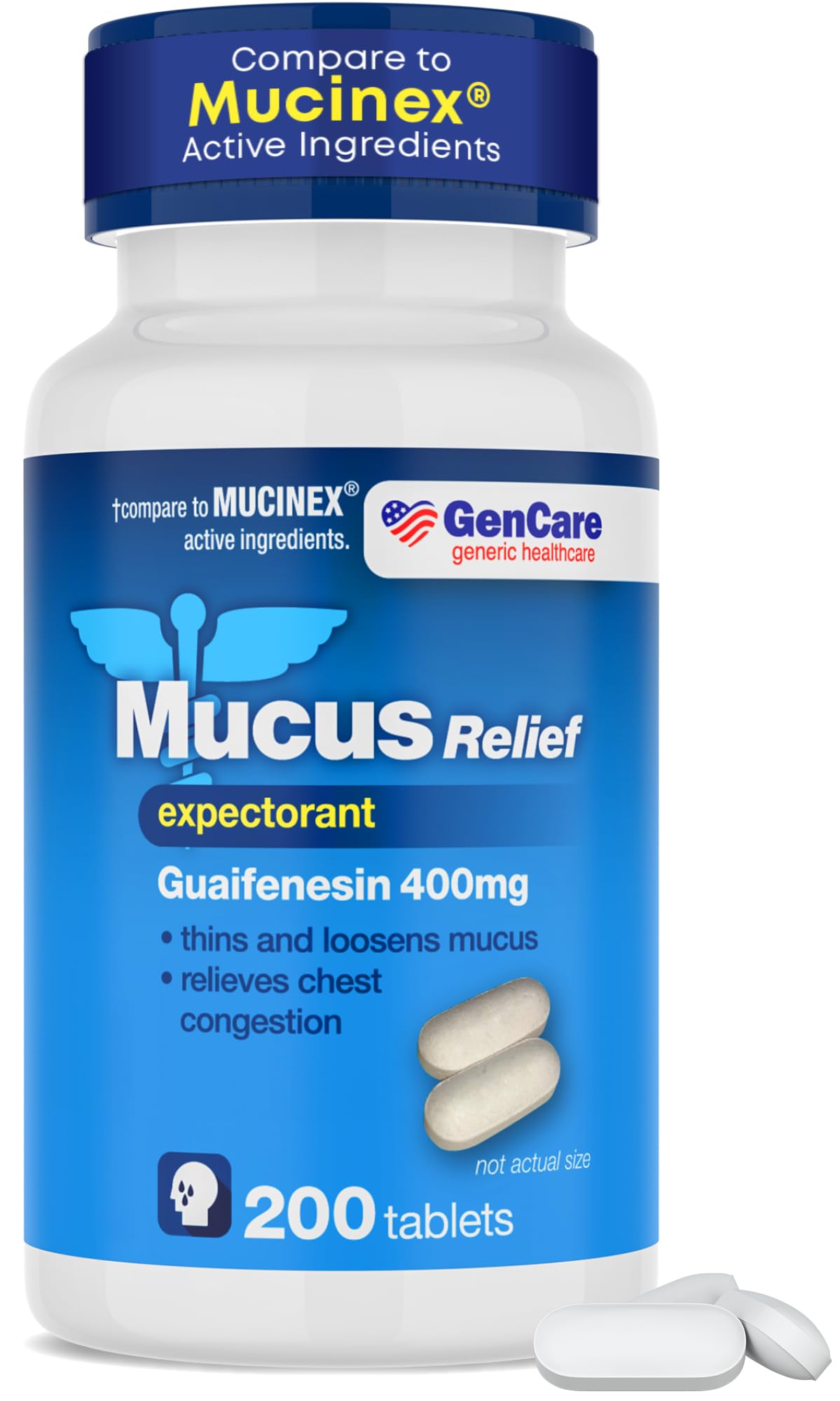 GenCare Mucus Relief fluidifiant mucosites en bouteille facilitant la respiration lors d un rhume