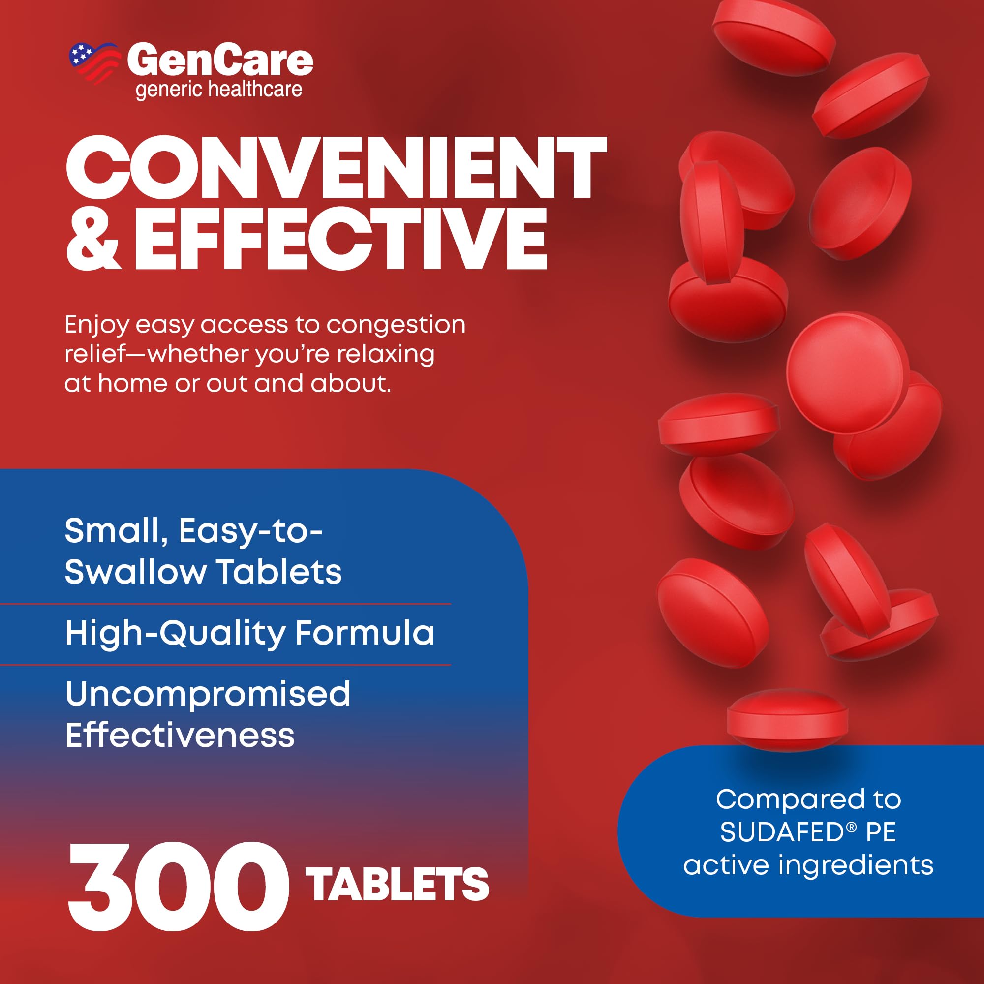 Étiquette de dosage GenCare avec instructions claires.