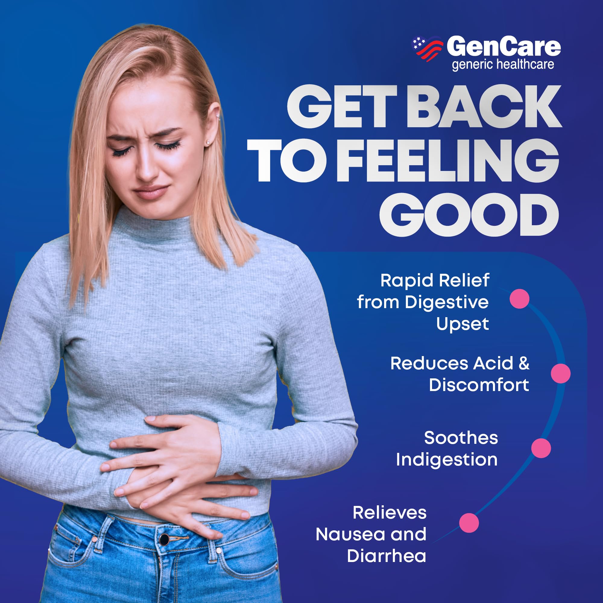 GenCare Anti-nausée et anti-acide – solution rapide en gélule.