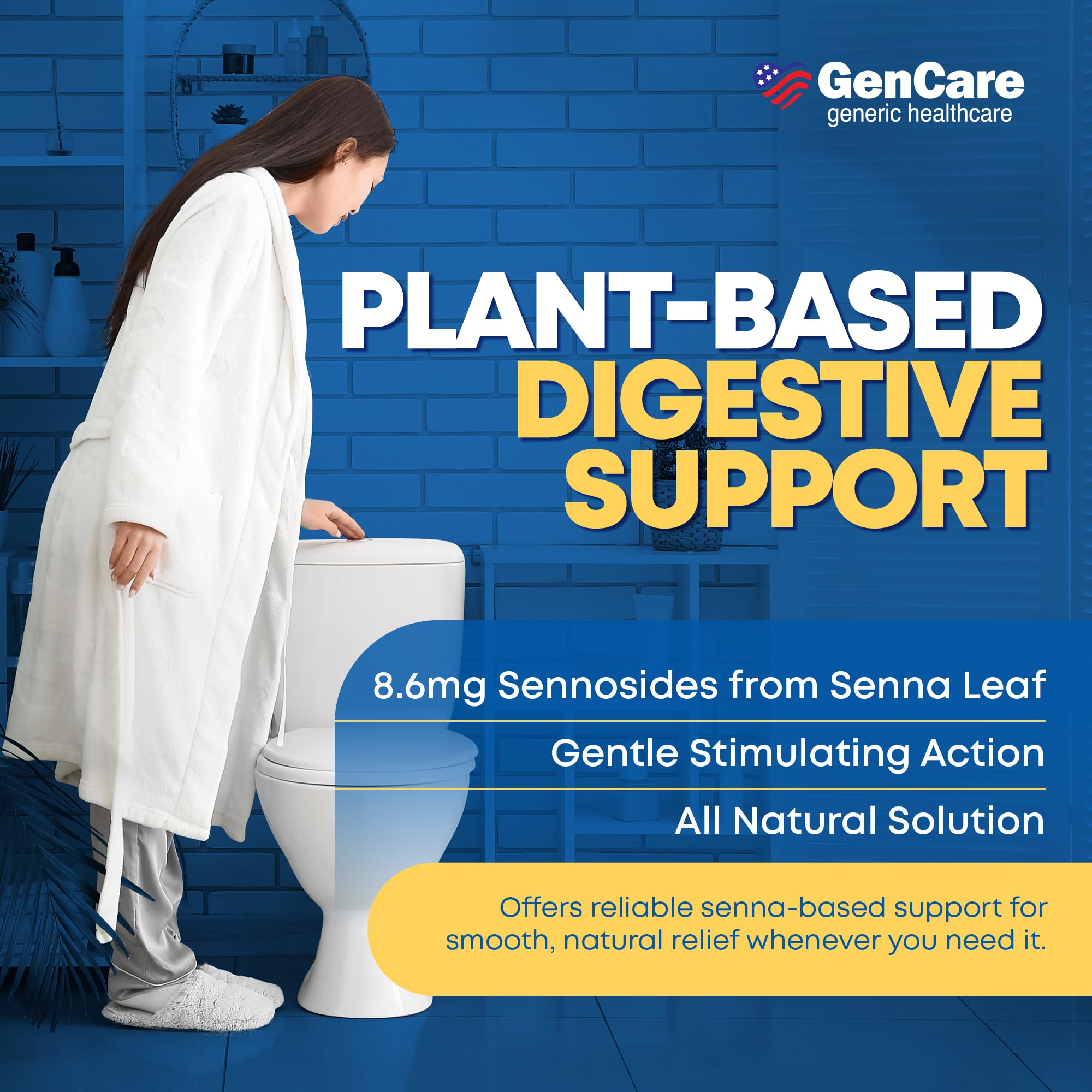 GenCare Senna – boîte familiale 600 tablettes, rangement pratique et dosage quotidien